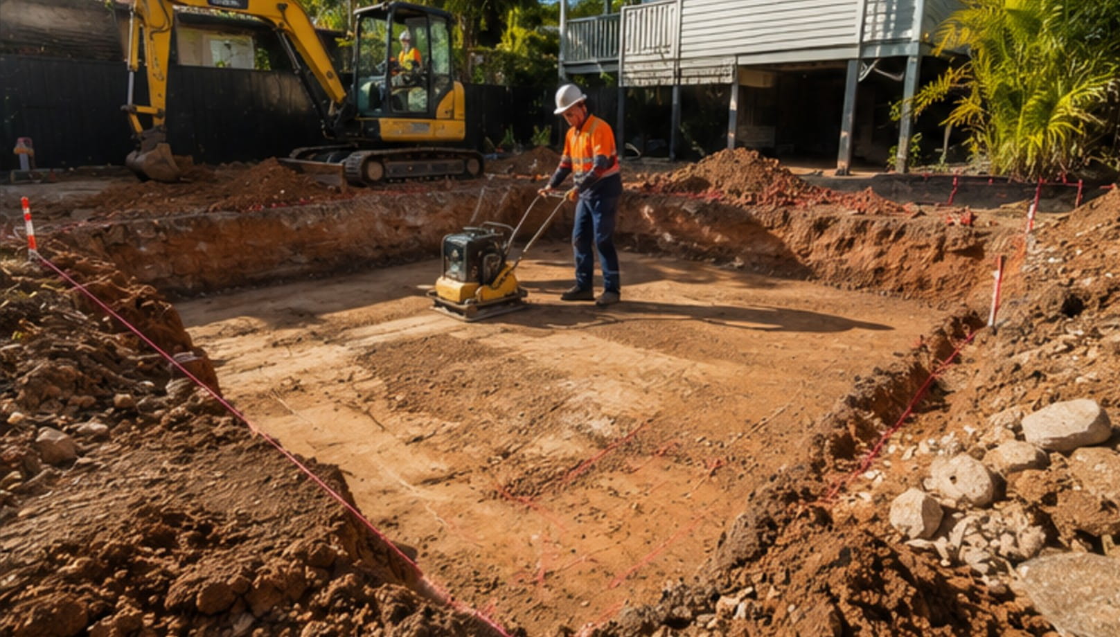 Civil earthworks and excavation preparation in Brisbane